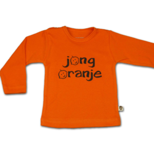 Wooden Buttons Oranje Shirt Baby Jong Oranje 2