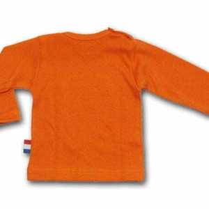 Wooden Buttons baby uniseks shirt "Grootste fan van Oranje"