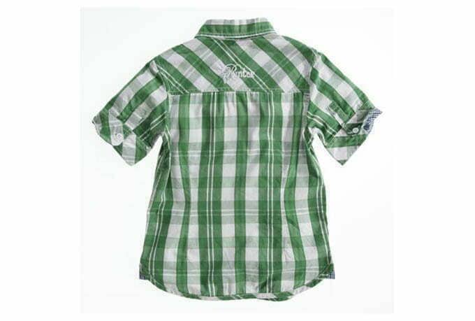 Pointer Boys overhemd green crisp/white wash