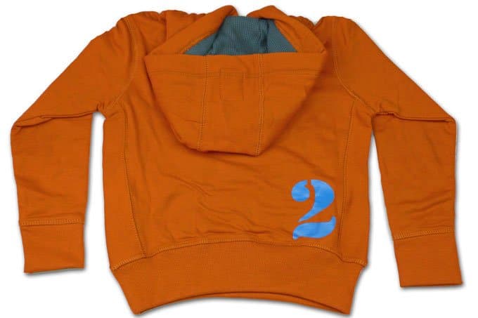 Twinlife jongens sweater oranje met capuchon