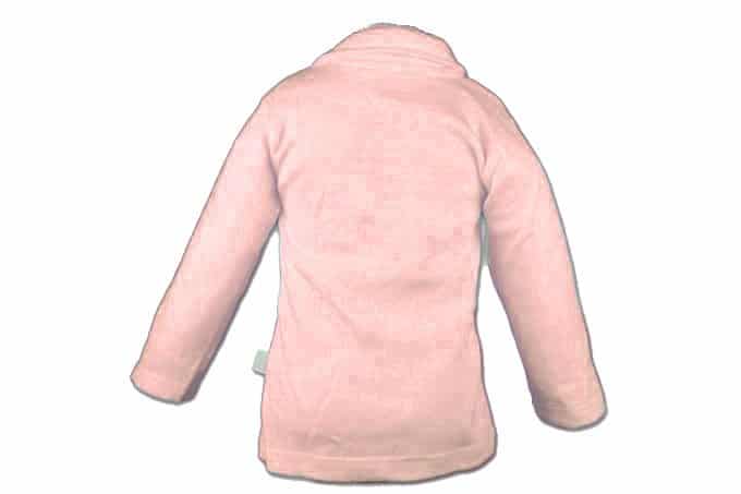 Wooden Buttons baby poloshirtje roze lange mouw