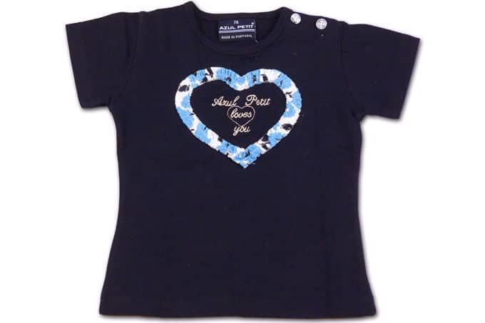 Azul Petit meisjes baby shirtje Vivy navy/turquoise 74