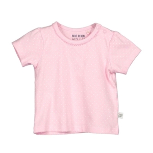 Blue Seven Newborn Babykleding Roze Gestipt Meisjes Baby T Shirt