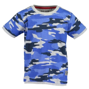Blue Seven Kinderkleding Blauw Camouflage Jongens T Shirt Xtreme Cars