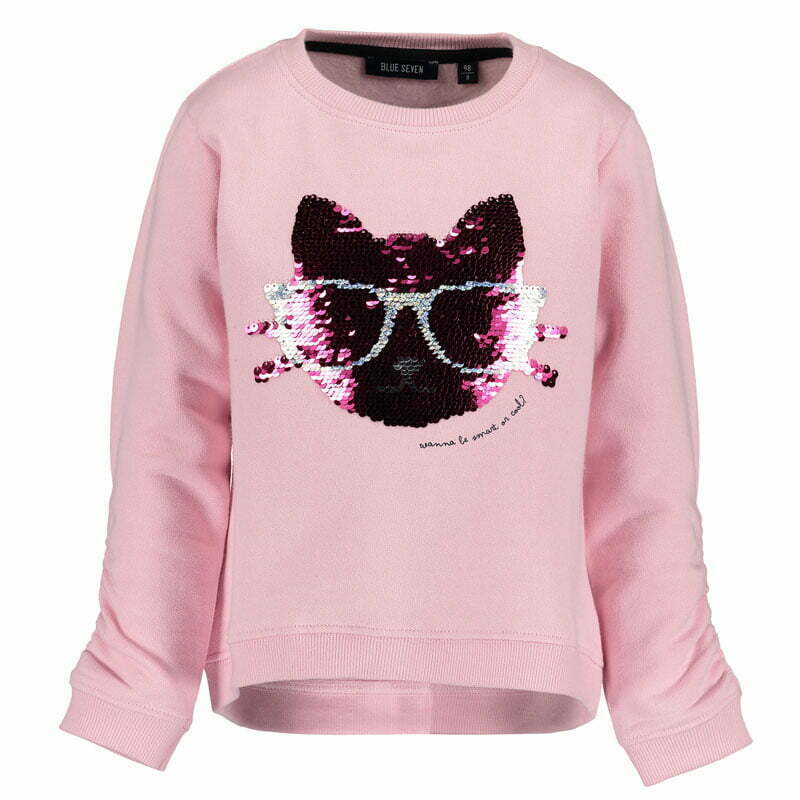 Blue Seven roze meisjes sweater Smart Cats 92-0