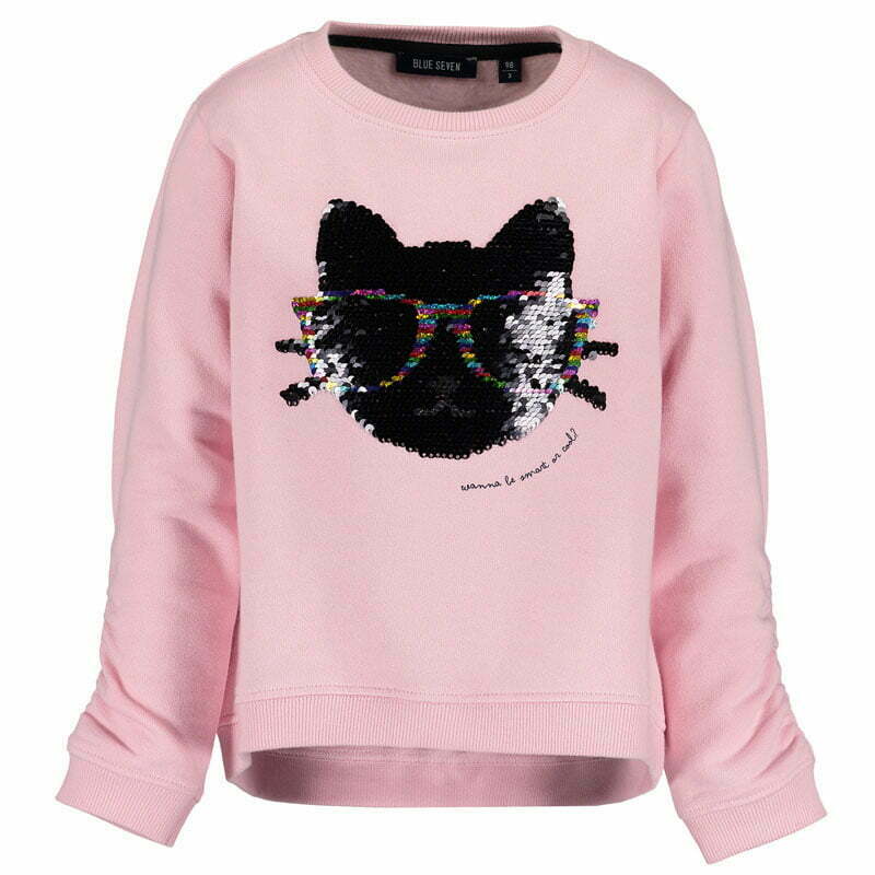 Blue Seven roze meisjes sweater Smart Cats 92-26336