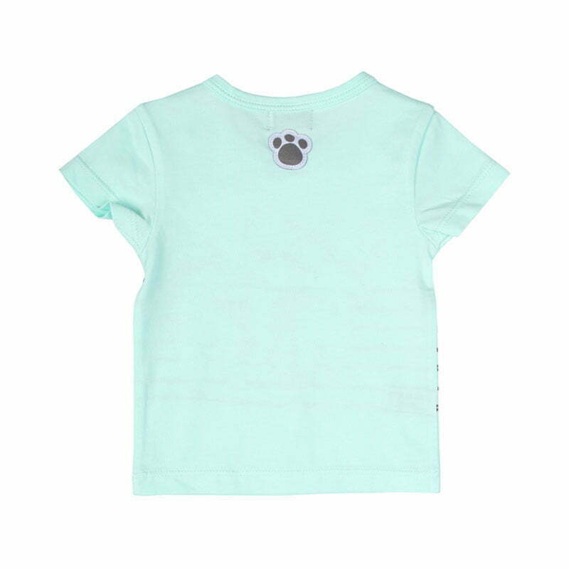 Zero2Three Newborn mint kleurig unisex baby shirt Disney korte mouw -26195