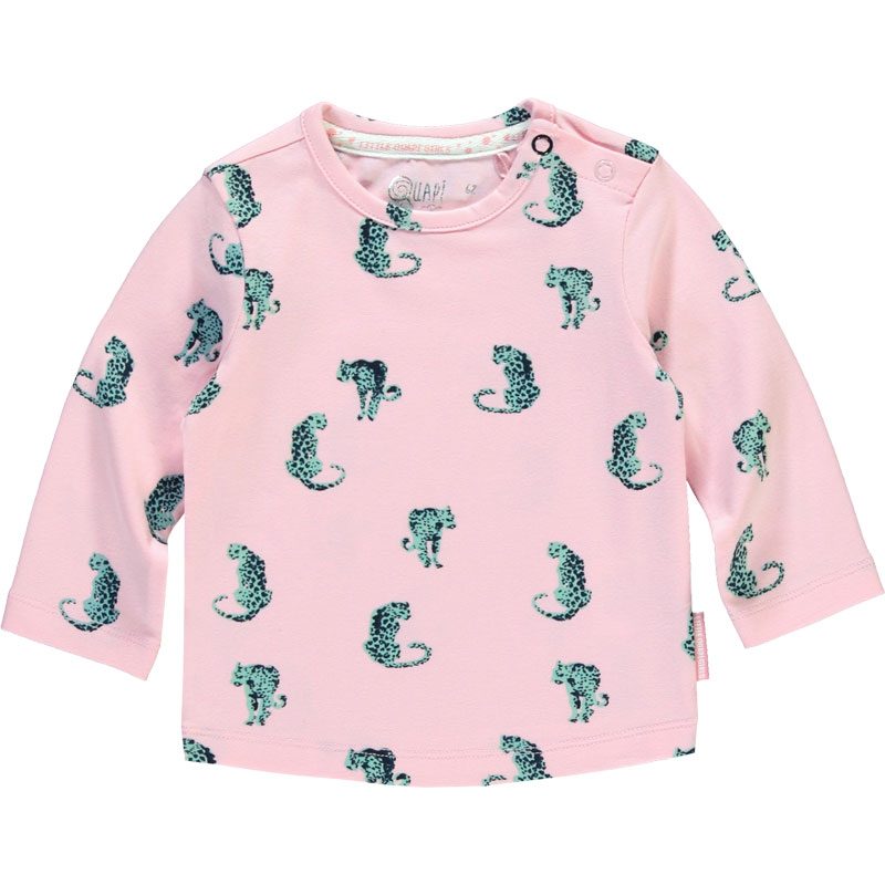 Quapi Newborn Babykleding Roze Meisjes T Shirt Xaomy Aop