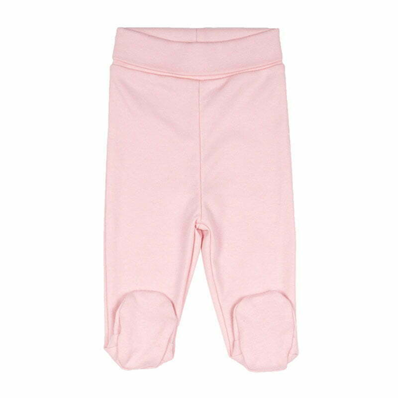 Zero2Three Newborn roze basic meisjes baby broekje met voetjes-0