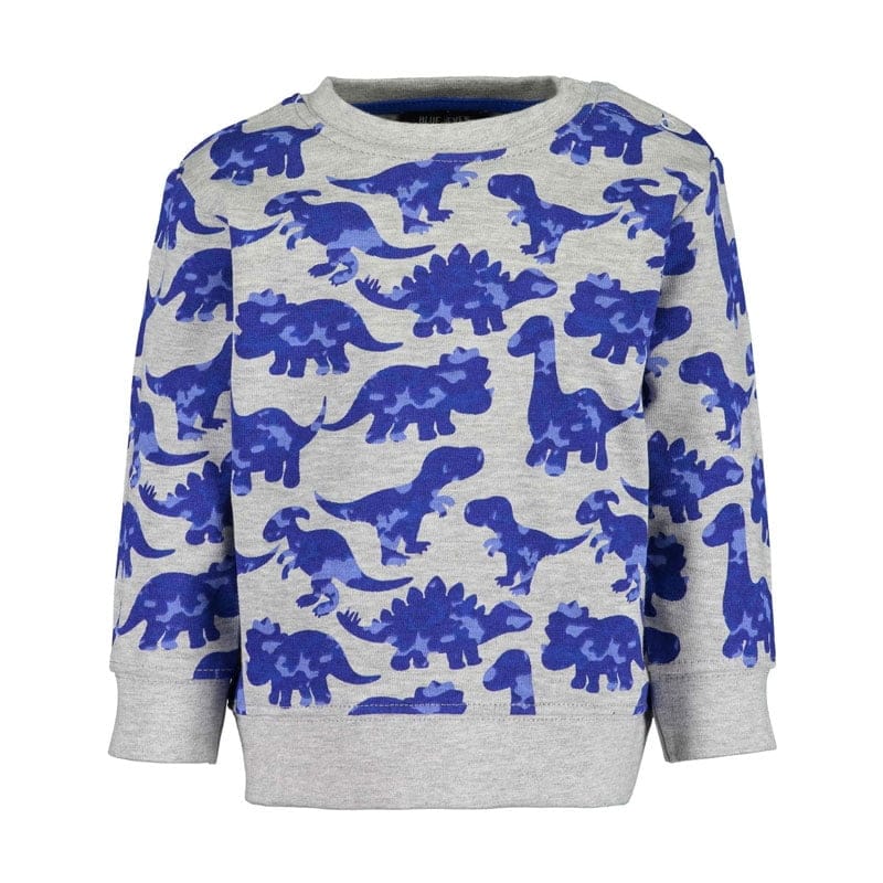 Blue Seven grijze jongens baby sweater Dino's-0