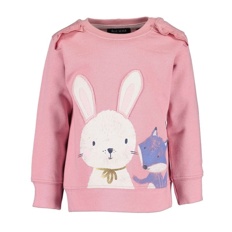 Blue Seven roze meisjes baby sweater Bunny and Friends-0