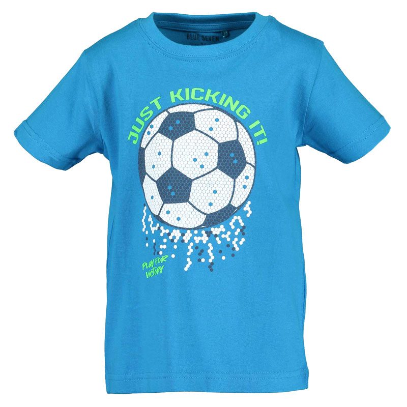Blue Seven Kinderkleding Blauw Jongens T Shirt Soccer Korte Mouw