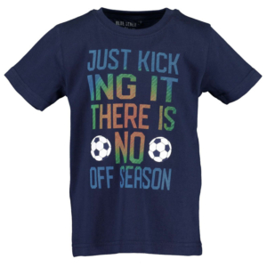 Blue Seven Kinderkleding Donkerblauw Jongens T Shirt Soccer Korte Mouw