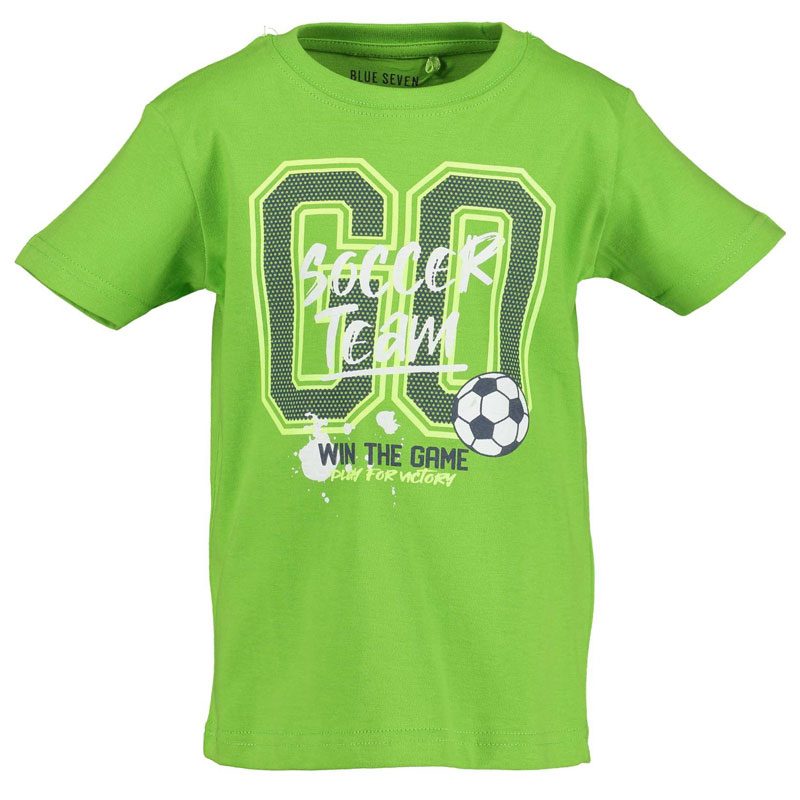 Blue Seven Kinderkleding Mosgroen Jongens T Shirt Soccer Korte Mouw