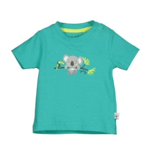 Blue Seven Newborn baby t shirt koala turquoise korte mouw-0
