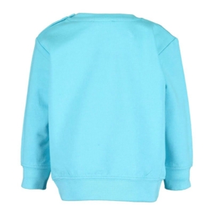 Blue Seven sweater Keep us Wild aqua blauw-28475