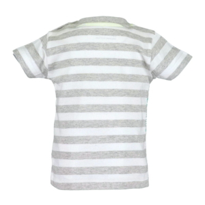 Blue Seven baby t shirt Here we are grijs/wit gestreept korte mouw-28528