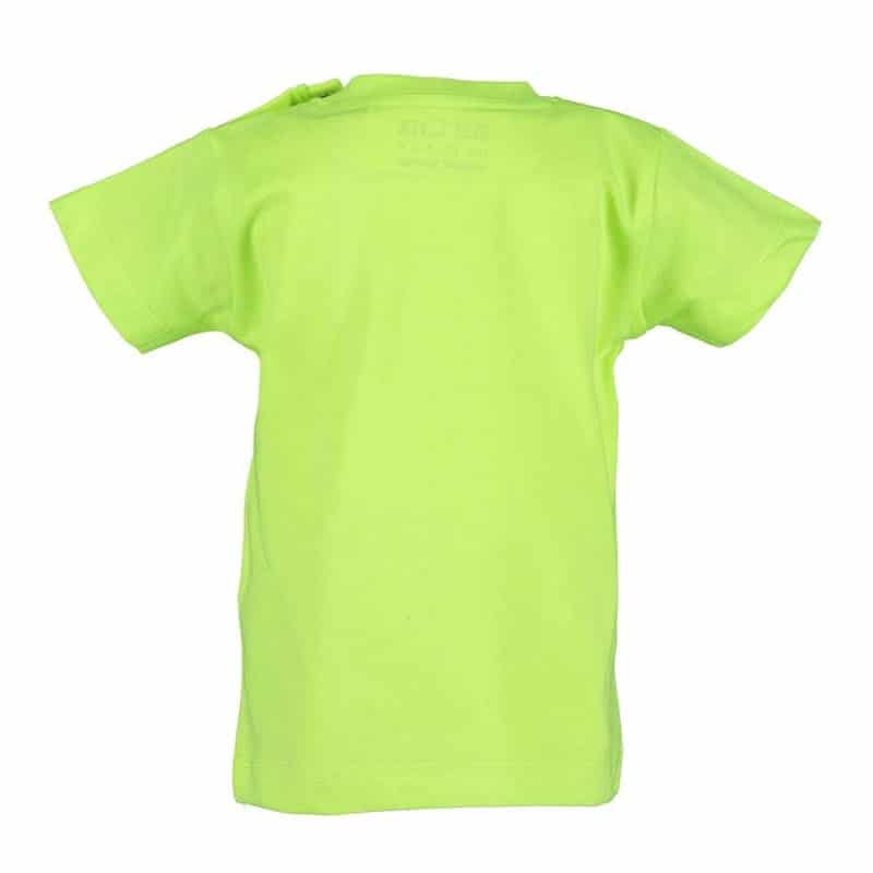 Blue Seven baby t shirt Captain Hippo neon groen korte mouw-28343