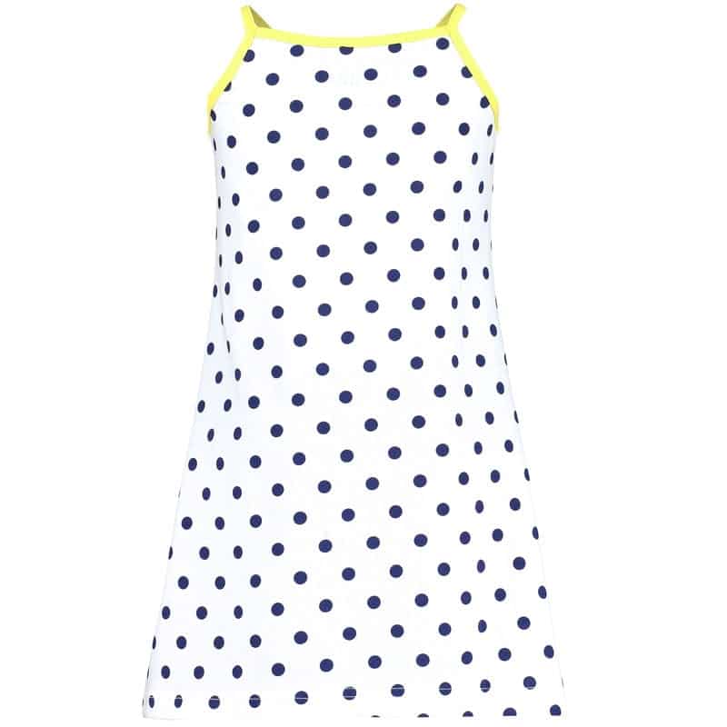 Blue Seven jurk wit gestipt-28809