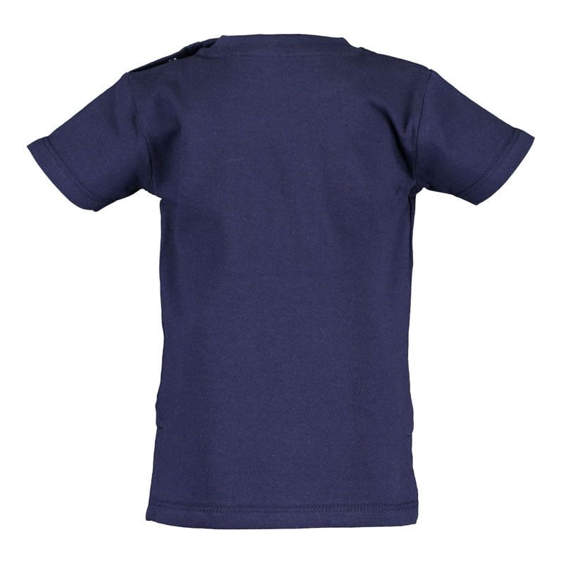 Blue Seven jongens baby t shirt Captain Hippo donkerblauw korte mouw-28569