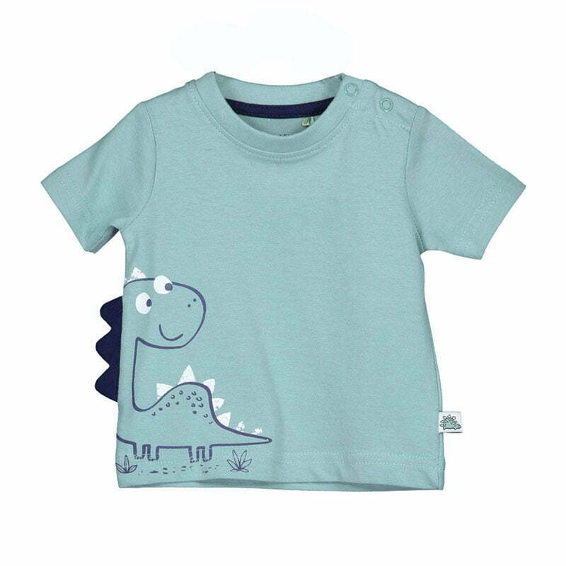 Blue Seven Newborn Jongens Shirt Dino Jungle Grijs Groen 2