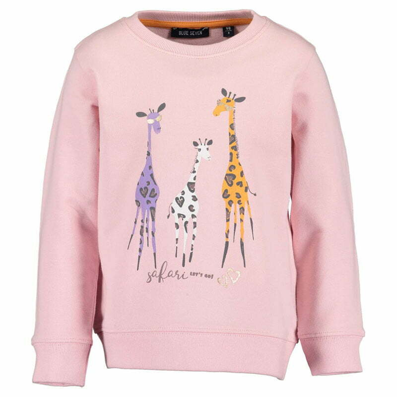 Blue Seven Meisjes Sweater Safari Love Roze