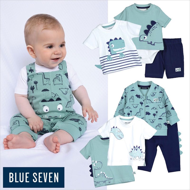 Blue Seven Jongens Babykleding Dino Jungle