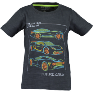 Blue Seven Jongens T Shirt Future Cars Antraciet