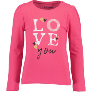 Blue Seven Meisjes T Shirt Hearts Roze